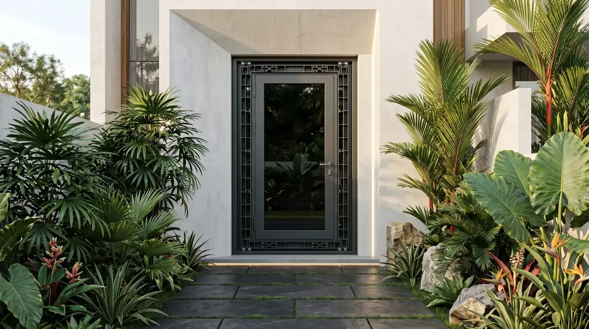 Sistem pintu casement uPVC untuk halaman produk Casement Doors